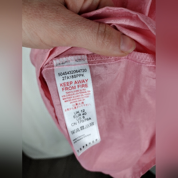 VINCE TAFFETA LANTERN PINK MINI SKIRT Size 8 NWT - Picture 11 of 14